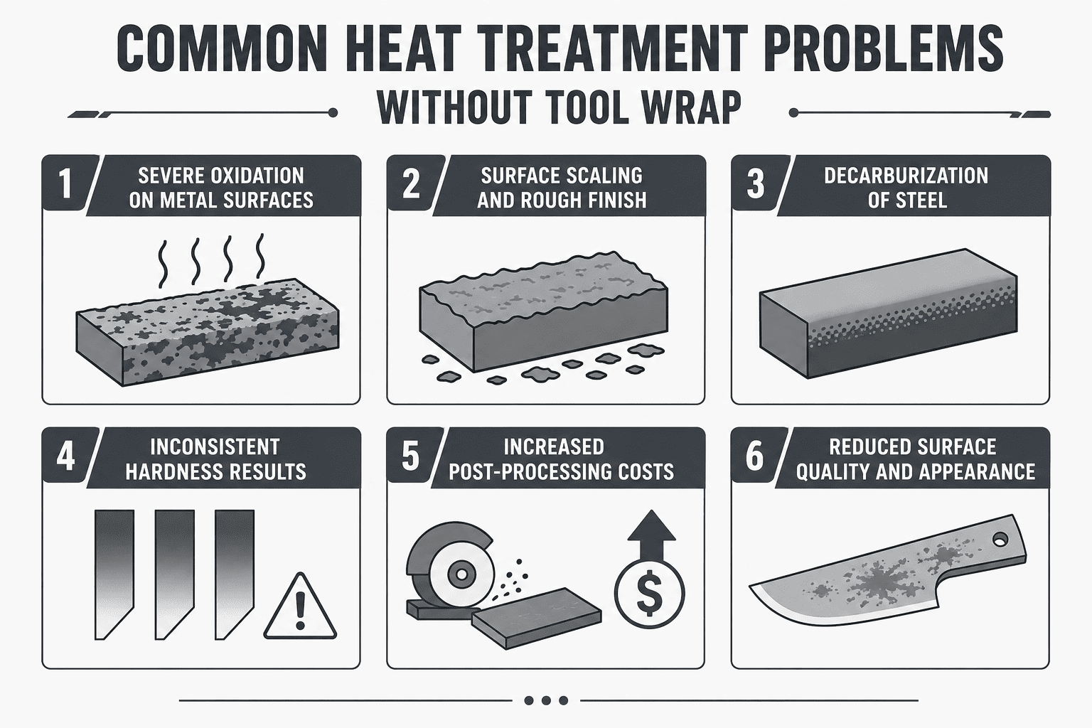 Common Heat Treatment Problems Without Tool Wrap in Malaysia